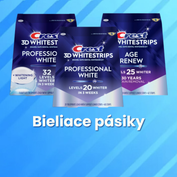 Bieliace pásky na zuby Crest Bieliace pásky na zuby Crest